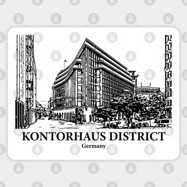 Kontorhaus District - Germany Magnet by Lakeric